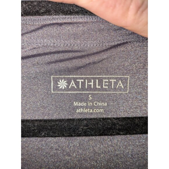 Athleta Womens Ruched V Neck Performance Tank Top Size Small Yoga Pilates - Picture 2 of 7